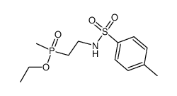 methyl[2-[[(4-methylphenyl)sulfonyl]amino]ethyl]phosphinic acid, ethyl ester结构式