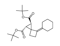 cyclohexylidene-4 dicarbo t.butoxy-1,2 spiro<2.3>hexane Structure