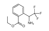 ethyl 2-(1-amino-2,2,2-trifluoroethyl)benzoate结构式