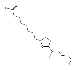 8-[5-(1-iodohexyl)oxolan-2-yl]octanoic acid Structure