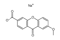 7-Methoxyxanthone-3-carboxylic acid sodium salt Structure