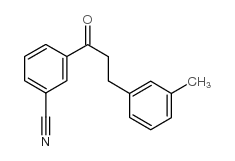 3'-CYANO-3-(3-METHYLPHENYL)PROPIOPHENONE Structure