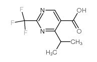 4-propan-2-yl-2-(trifluoromethyl)pyrimidine-5-carboxylic acid Structure