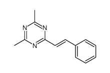 2,4-dimethyl-6-(2-phenylethenyl)-1,3,5-triazine Structure