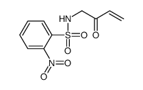 2-nitro-N-(2-oxobut-3-enyl)benzenesulfonamide Structure