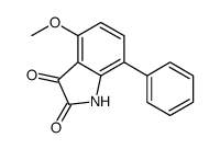 4-methoxy-7-phenyl-1H-indole-2,3-dione结构式