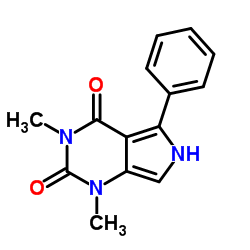 1,3-Dimethyl-5-phenyl-1H-pyrrolo[3,4-d]pyrimidine-2,4(3H,6H)-dione结构式