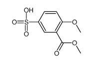 4-methoxy-3-methoxycarbonylbenzenesulfonic acid Structure