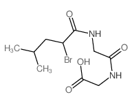 2-[[2-[(2-bromo-4-methyl-pentanoyl)amino]acetyl]amino]acetic acid结构式