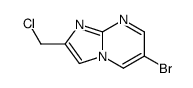 6-溴-2-(氯甲基)咪唑并[1,2-A]嘧啶结构式