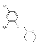 5-Methyl-2-(tetrahydro-2H-pyran-2-ylmethoxy)-phenylamine Structure