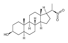 20β-nitro-5α-pregnan-3β-ol Structure