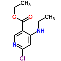 Ethyl 6-chloro-4-(ethylamino)nicotinate Structure
