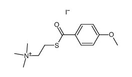 4-methoxybenzoylthiocholine iodide Structure