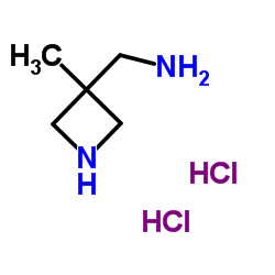 (3-甲基氮杂环丁烷-3-基)甲胺二盐酸盐结构式
