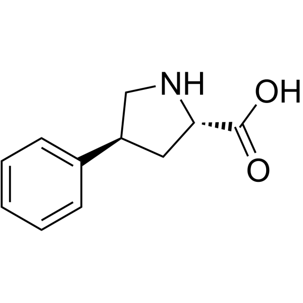 反-4-苯基-L-脯氨酸结构式
