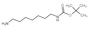 (7-氨基庚基)氨基甲酸叔丁酯结构式
