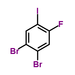 3,4-Dibromo-6-fluoroiodobenzene Structure