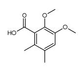 2,3-dimethoxy-5,6-dimethyl-benzoic acid结构式