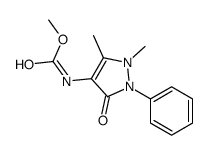 4-Aminoantipyrine N-Carbamic Acid Methyl Ester Structure
