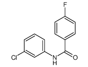 N-(3-Chlorophenyl)-4-fluorobenzamide结构式