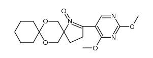 2-(2,4-dimethoxypyrimidin-5-yl)-7,14-dioxa-1-azadispiro[4.2.5.2]pentadec-1-ene 1-oxide structure
