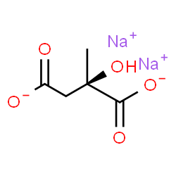 citramalic acid, disodium salt Structure