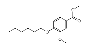 methyl 4-(hexyloxy)-3-methoxybenzoate Structure