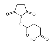 4-(2,5-dioxopyrrolidin-1-yl)oxy-4-oxobutanoic acid结构式