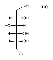 1-amino-1-deoxy-D-glucitol hydrochloride Structure