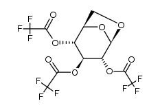 1,6-Anhydro-2,3,4-tri-O-trifluoracetyl-β-D-glucopyranose Structure