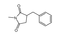 3-benzyl-1-methylpyrrolidine-2,5-dione结构式