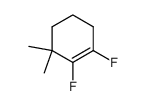 Cyclohexene, 1,2-difluoro-3,3-dimethyl- (9CI) Structure