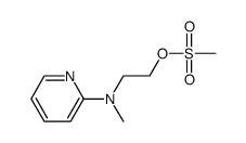2-[Methyl(pyridin-2-yl)amino]ethyl methanesulfonate trifluoroacetate Structure