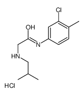 [2-(3-chloro-4-methylanilino)-2-oxoethyl]-(2-methylpropyl)azanium,chloride结构式