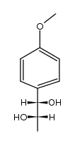 (1RS,2RS)-1-(4-methoxy-phenyl)-propane-1,2-diol结构式
