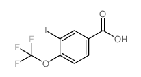 3-IODO-4-(TRIFLUOROMETHOXY)BENZOIC ACID Structure