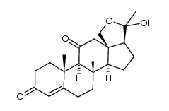 18-hydroxy-11-oxo-progesterone结构式