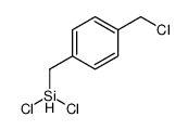 dichloro-[[4-(chloromethyl)phenyl]methyl]silane结构式