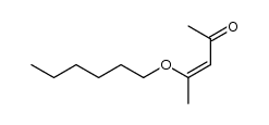 (Z)-4-(hexyloxy)pent-3-en-2-one结构式