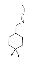 4-Azidomethyl-1,1-difluorocyclohexane结构式