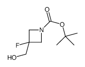3-氟-3-(羟甲基)氮杂环丁烷-1-羧酸叔丁酯结构式