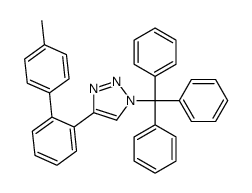 4-[2-(4-methylphenyl)phenyl]-1-trityltriazole Structure