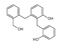 3-[[2-(hydroxymethyl)phenyl]methyl]-2-[(2-hydroxyphenyl)methyl]phenol结构式