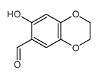 6-hydroxy-2,3-dihydro-1,4-benzodioxine-7-carbaldehyde结构式
