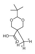 2-tert-Butyl-5-methyl-1,3-dioxane-5-carboxylic Acid-d3 Structure