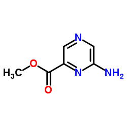 6-氨基-吡嗪-2-羧酸甲酯结构式