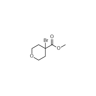 4-溴四氢-2H-吡喃-4-羧酸甲酯结构式