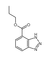 1H-benzotriazole-7-carboxylic acid n-propyl ester Structure