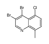 5-Chloro-3,4-dibromo-8-methylquinoline Structure